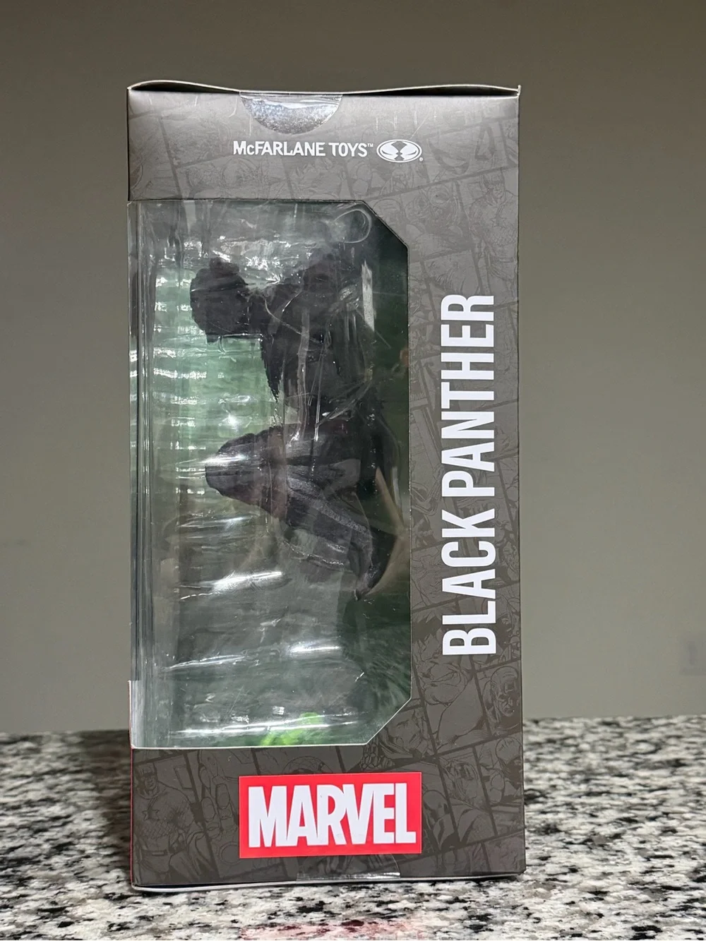 Marvel Black Panther Figure — Black with Green Base